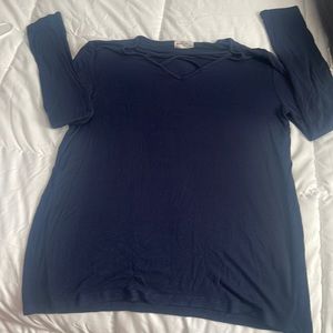 Blue long sleeve shirt